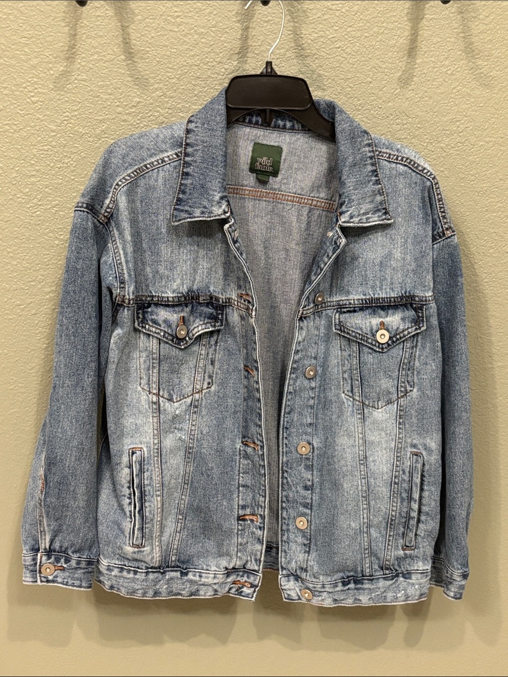 Light Blue Washed Denim Jacket